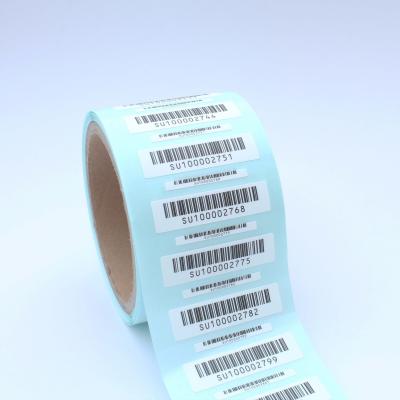 China Transparent Barcode To Barcode Customized UPC Serial Number Codes Coded Sticker Label Roll for sale