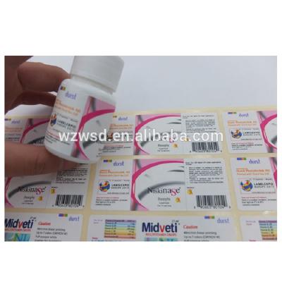 China Anti Counterfeiting Custom Printing Logo Label Sticker For Pharmaceutical Medicine Packaging for sale