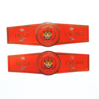 China Factory Supply Cheap Price Eco-friendly Gold Self Adhesive Hot Stamping Label Printing For Cigar Labels Foil for sale