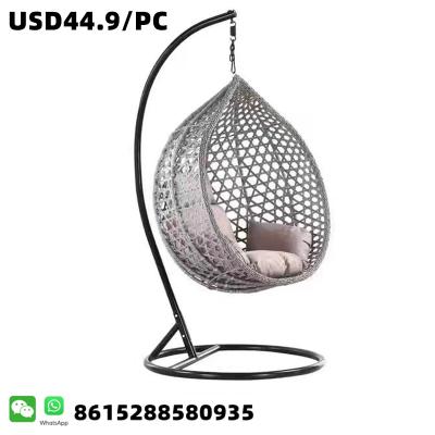 China Cheap Modern Garden Furniture Factory Modern Rattan Patio Luxury Egg Swing Chair for sale