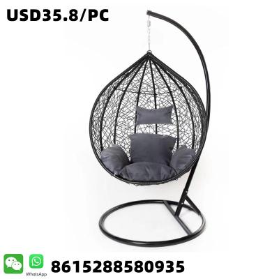 China Modern Cheap High Quality Modern Garden Patio Outdoor PE Rattan Swing Chair for sale