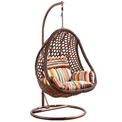 China Modern Rattan Egg Hanging Rattan Outdoor Furniture For Garden Lounge for sale