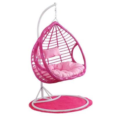 China Modern Relaxing Double Seat Basket Patio Swing Chair For Garden Balcony for sale