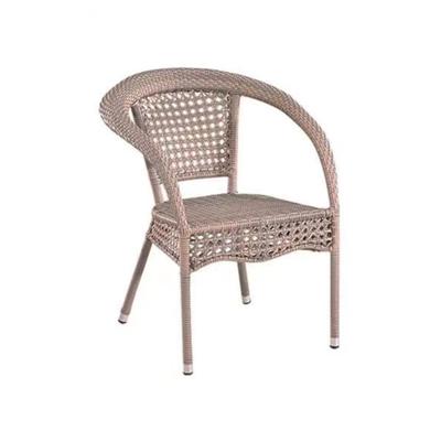 China Low Price Modern Cake Outdoor Cafes Garden Leisure Cane Rattan Plastic Chair for sale