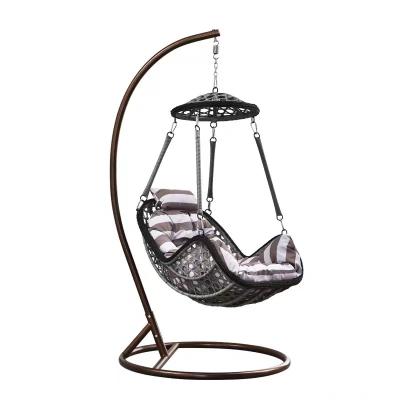 China Factory Wholesale Modern Luxury Outdoor Balcony Rattan Leisure Swing Handwoven Chair for sale