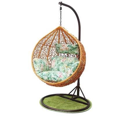 China Modern Outdoor Casual Rattan Cane Leisure Garden Egg Wicker Swing Chair for sale