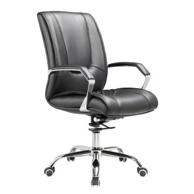 China High Back Luxury Modern Executive Office Adjustable Swivel Boss Chair Furniture Leather (Waist) Chairs for sale