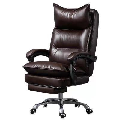 China Best Price Adjustable Back Office Manager High Leather Office Boss Chair (Height) for sale