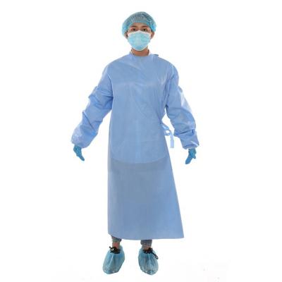 China Hot Sale Medical Nonwoven Protective Isolation Medical Disposable Surgical Gown for sale