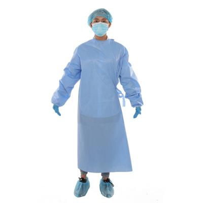 China Surgical Gown Medical Sterile Gown Medical Hospital Reinforced Rhycom Sterile Surgical Gown HOT Factory Dotcor Blue Waterproof 3A Ce for sale