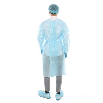 China Civilian Washable Sterile Isolation Gowns Hospital Blue CE Isolation Gown Level 1 Isolative Protective Clothing Class II 3A Medical for sale