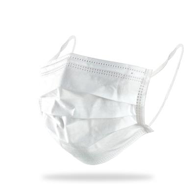 China Medical High Quality Facemasks Supplier CE Certificated Non Medical 3 Ply White Disposable Civilian Face Mask for sale