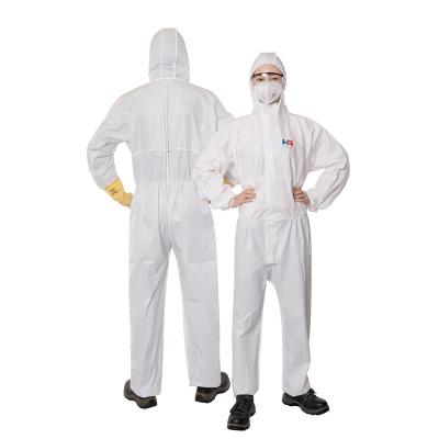 China Non-Sterile Disposable Type 5/6 PPE PPE Safety Clothing Suit Food Industry Disposable Microporous Medical Coverall for sale