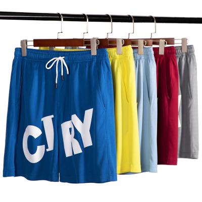 China Boys 2022 summer new men's QUICK DRY shorts loose copy shorts five-point drawstring pants casual sports to contrast color shorts for sale