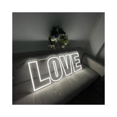 China Theme Park Scenic Sign Love Neon LED Sign Wall Hot Selling Wedding Decorate Customized Design Led Neon Signs Custom Light for sale