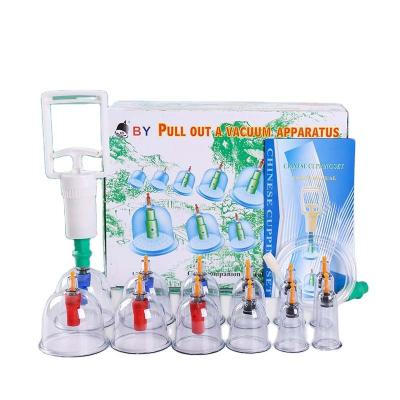 China Whole body Wholesale 12 PCS Chinese Medical  Vacuum Body Cupping Therapy Massage Cupping Therapy Health Care for sale