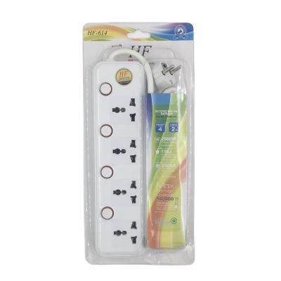 中国 Residential / Multipurpose Multi Color Multi Outlet Wire Plug 3m Power Extension Electrical Socket 販売のため