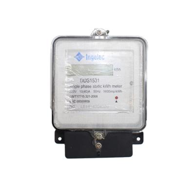 China Easy to Maintain and Clean Single Phase 220V10-20A KWH Meter Electric Meter Digital Notch Electric Meter for Sale Electricity Meter for sale