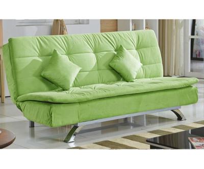 China Foldable Fiber Sofa Bed Sofabed Lounge, Soft Cushion, Splitback Futon, Lounge Seat, Metal Fabric Legs, for sale