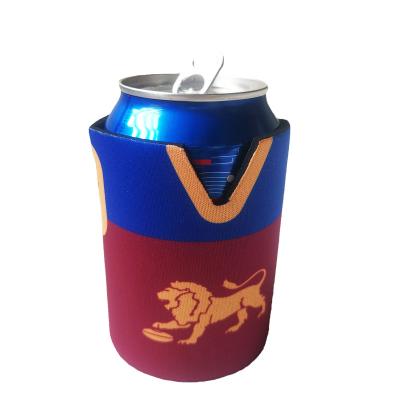 China 12OZ Neoprene Vest Funny Beer Cans Insulated Customized Cheap Cooler Jecket Mug Sleeve for sale