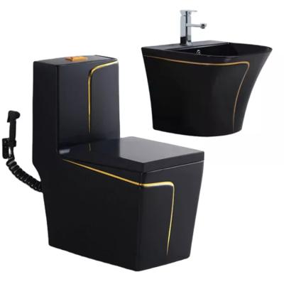 China Double-Flow Toilet Manufacturer Top Quality Black Colored Toilet Seat for sale