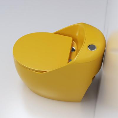 China New Design Double-Flow Toilet With Anti Splash Function Europe Style Modern Floor Sitting Toilet Bowl for sale