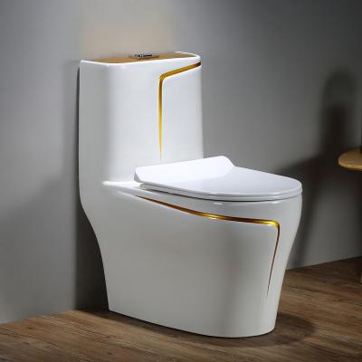 China Golden Sanitary Ware Chinese Ceramic Double-flush Bathroom Toilet Bowl for sale