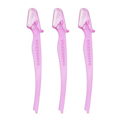 China Wholesale Retouch Hair Removal Single Blade Eyebrow Razor Set For Eyebrow Shaper for sale