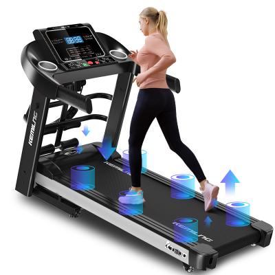 China Treadmills 2.0HP Screen LCD Display High End Multifunctional Electric Foldable Treadmill Cheap Music Machine Kinetic Treadmill For Home for sale