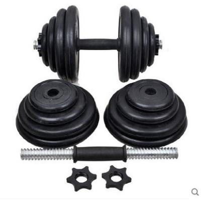 China Plated Dumbbell All Size Plated Rubber Iron Fitness 20kg 32kg Adjustable Dumbbell Support Wholesale Sample for sale