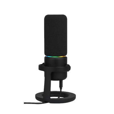 China 797Audio D502 USB Condenser Microphone for Computer, Gaming, Live Broadcast Streaming,Recording with LED Light WHOLESALE for sale