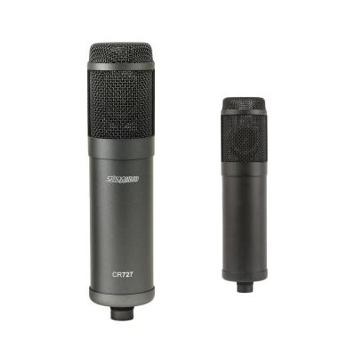 China CR727 34mm Large Diaphragm Tube Pencil Condenser Recording Microphone With Shock Mount for sale