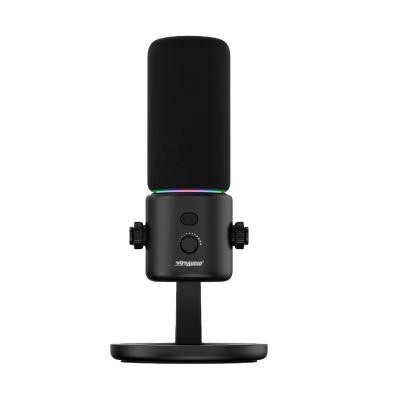 China 797Audio D502 Condenser Microphone Gaming Mic RGB Microfono Gamer Studio Professional USB Microphones RGB Gaming Microphone for sale