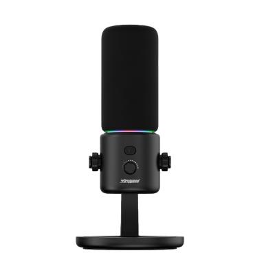 China 797Audio D502 USB Condenser Microphone with Stand For PC Mute Button,Volume Control, Game Play, Skype, Youtube Live Broadcasting for sale