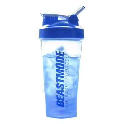 China Wholesale 600ml Horoscope Gym Protein Shaker Bottle Disposable Portable Bpa Free Free Cups With Mixer Sports Plastic Water Bottle for sale