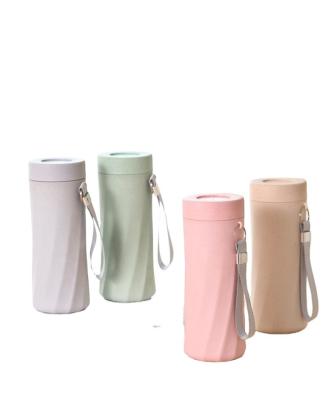 China Viable Custom Biodegradable Eco-Friendly Travel Coffee Mug Bamboo Fiber Coffee Cup Bamboo Water Bottle for sale