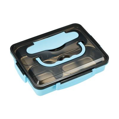 China Sustainable 304 Stainless Steel Eco-friendly Thermal Bento Lunch Box Container With 5 Compartment for sale