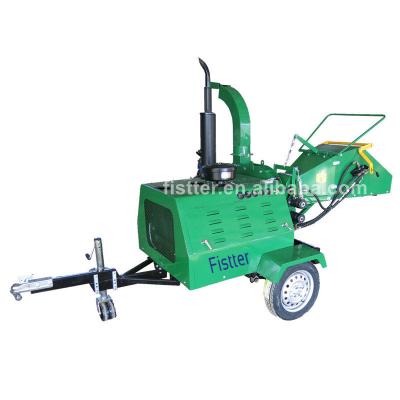 China CE Approved Diesel Engine Electric Mobile Garden Forestry Fistter 18hp 22hp Start Wood Chippers For Sale for sale