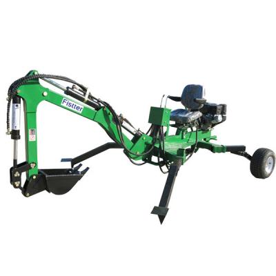 China High Quality ATV Towable Self And Power Mounted Mini Towable Excavator Backhoe For Sale for sale