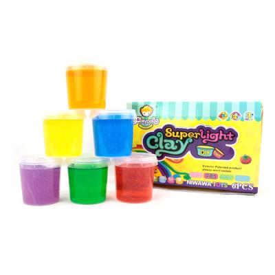 China Air Dry Colorful Mud Mud 6 Colors Putty Toys Kit Stress Relief Toy For Kids for sale