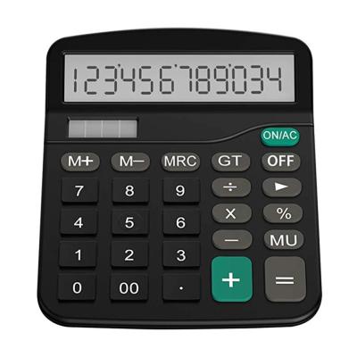 China AA Battery Plastic Office Finance Calculator Computer Science Calculator 12-Bit Solar Desktop for sale