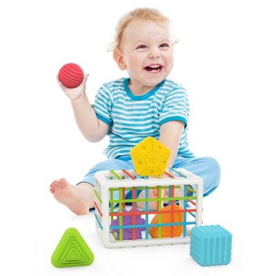 China Colorful Baby Utensils Shape Blocks Sorting Game New For Baby Montessori Learning Kids Educational Toys for sale