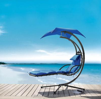 China Modern Wholesale Outdoor Garden Swing Hanging Chair With Helicopter Canopy for sale