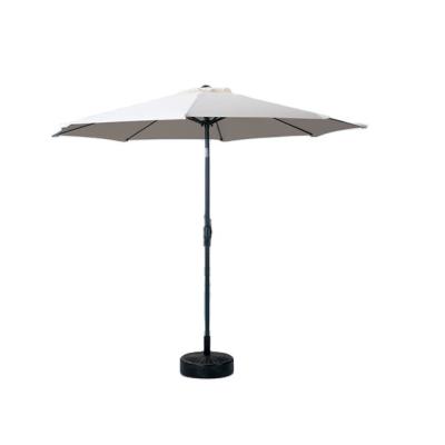 China Factory Dia.2.7m Modern Outdoor Steel Garden Hotel Sun Beach Beach Upright Umbrella for sale