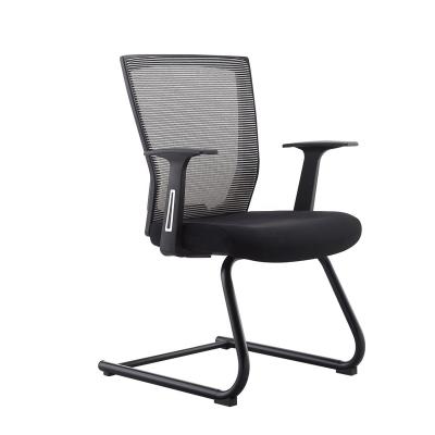 China Other Foshan Furniture Manufacturer Office Fit-Out Project Meeting Mesh Swing Office Chair Without Wheels for sale