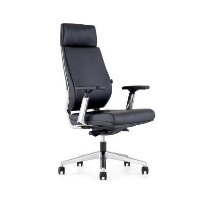 China OEM High End Factory Convertible High Back Leather Wheels Executive Retail Modern Luxury Computer Chair for sale