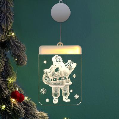 China 3D LED Christmas Lights On/Off Acrylic Decorative Led Lights For Room Store Christmas Decoration Festival Led Lights for sale