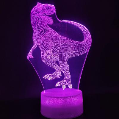 China Bedroom 7 Color Changing 3D Night Lamp Atmosphere Light For Kids Toy Christmas 3D Visual Illusion LED Lamps for sale