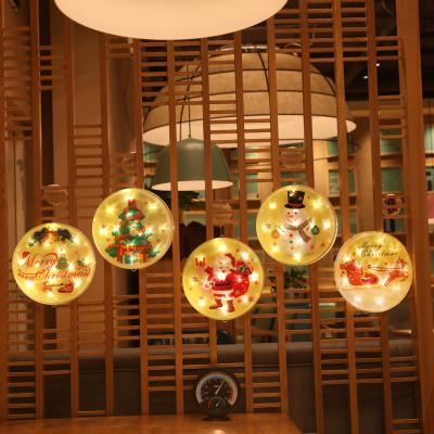 China Christmas Painting Lamp Window Decoration Star Lamp 3D ON-OFF Painted Hanging Lights for sale