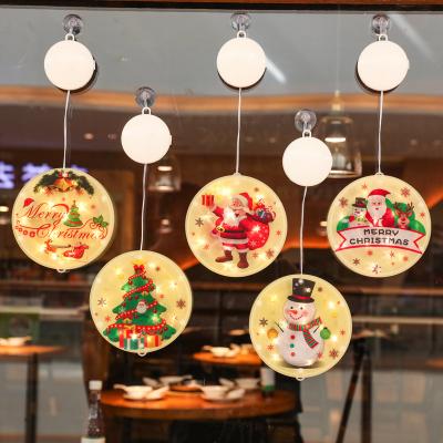 China Pretty New Design Christmas ON-OFF Hanging Decorative Light Decoration 3D Painted Hanging Lights Lamps for sale